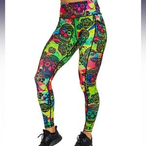 Full Length Tie Dye Skulls CVG MEDIUM